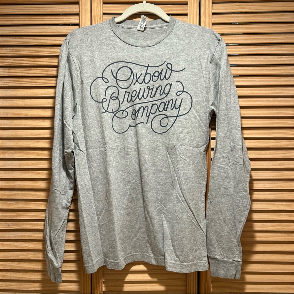 Oxbow Brewing Company Gray Long Sleeve Tee